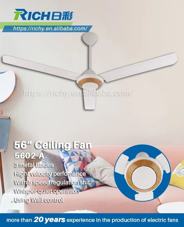 Chinese Foshan Alumiun Malaysia 48 Inch Stright Blade Ceiling Fan