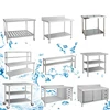 Hot sale Customized kitchen Stainless Steel Work Table With Undershelf for Restaurant