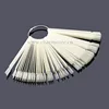 blank practice nail art tips 50 pieces low moq for nail polish color display