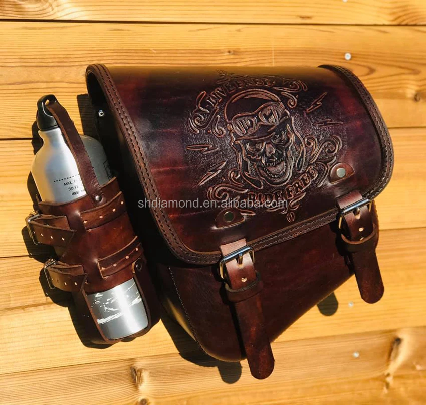 soft leather saddle bag