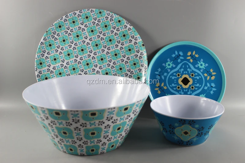 Factory supplies Melamine Salad Bowl And Plate Dishes Foodgarde