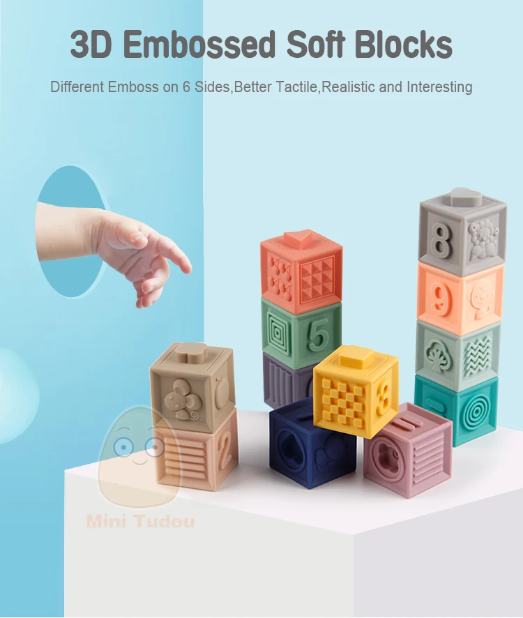 educational 3d soft touch blocks