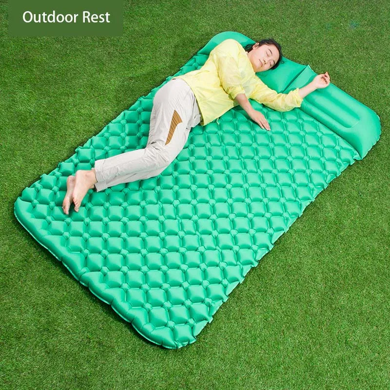 Insulated Inflatable Sleeping Mat With Pillow,Self Inflating Camping ...