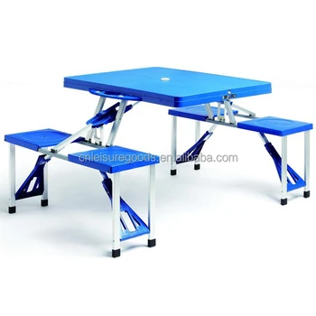 Plastic Portable Foldable Suitcase Picnic Table Plastic Portable Foldable Suitcase Picnic Table