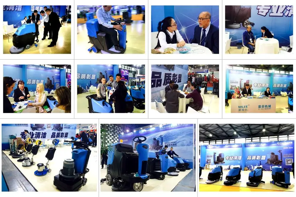 Terrazzo concrete floor scrubber