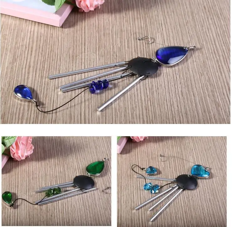 Chinese Glass Crystal Indoor Wind Chimes Home Car Decoration Christmas