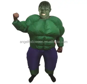 Fancy Dress Costume ~ Adults Inflatable Hulk Costume