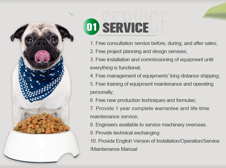 extruder for pet feed