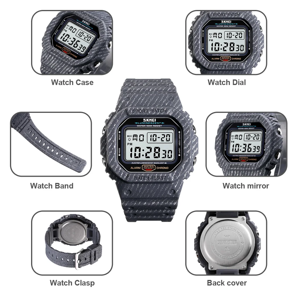 Wholesale Best Digital Watches In The World Skemi 1471 Luxury Digital