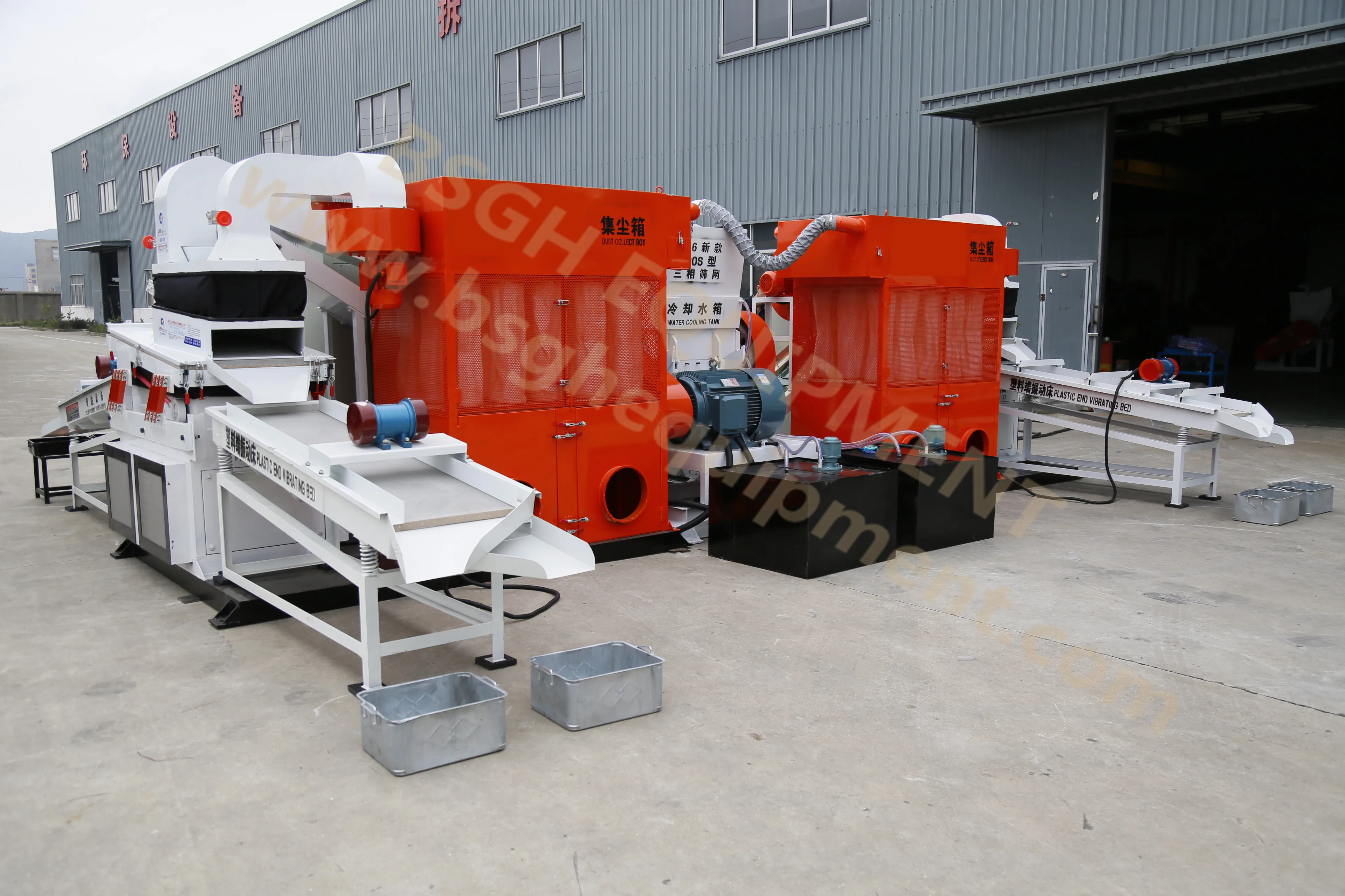 废铜回收机 eco1000 铜造粒机高容量 1 t/h 铜电缆粉碎机