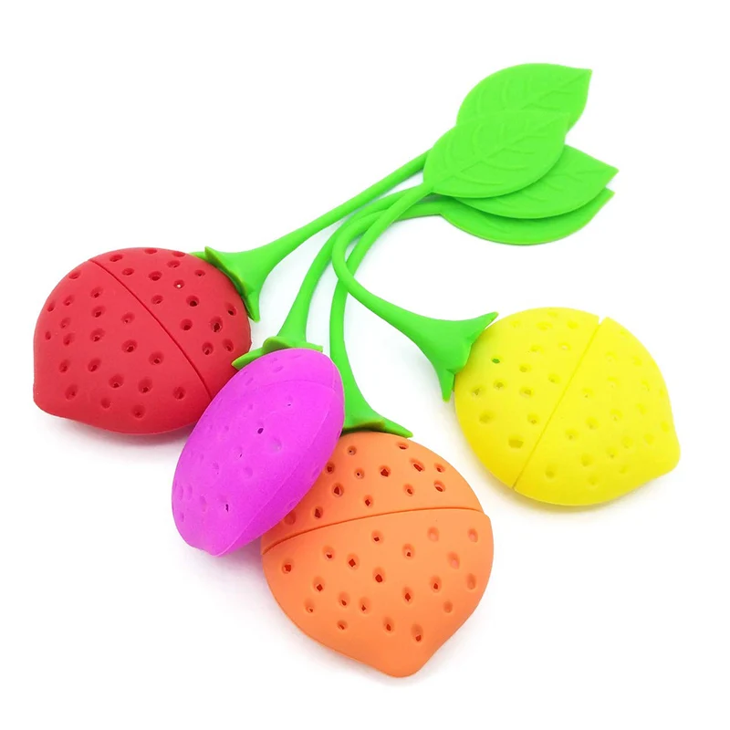 Strawberry Design Silicone Tea Infuser Strainer -Suitable for Use in Teapot, Teacup and More-A Wonderful Gift for Tea Drinker