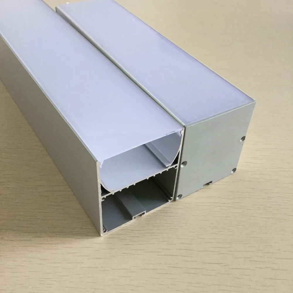 70*80mm Suspended Aluminum Tube Light Housing Wall Aluminum Led Profile