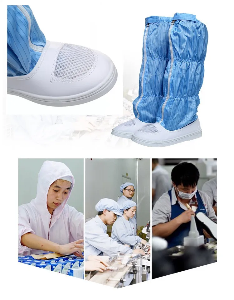 Steel Toe High Booties Esd Antistatic Working Safety Shoes For