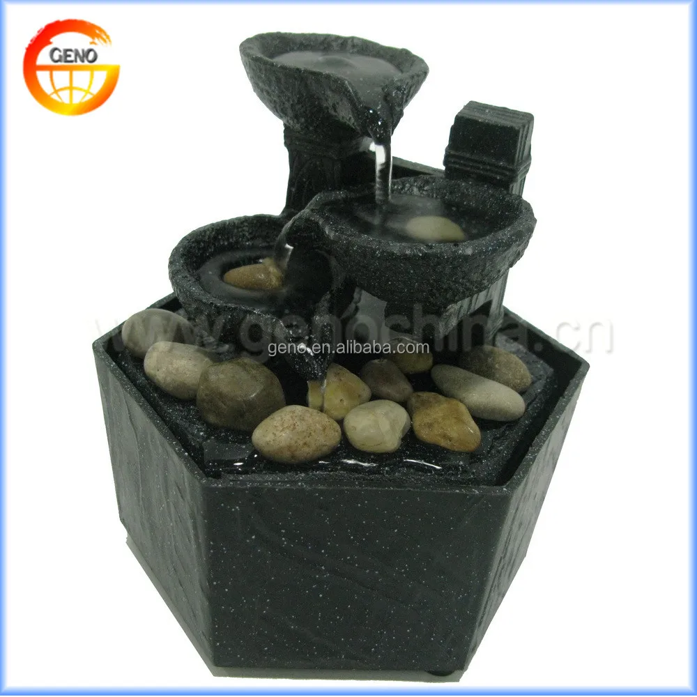 Water Fountains Battery Powered - Water fountains battery powered - Decorative Battery Operated Indoor Mini  Fountain