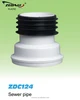 shifting tube,Toilet bowl connector tube, WC pan sewer pipe,