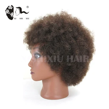 Xishixiu Natural Hair Afro Training Mannequin Head Professional