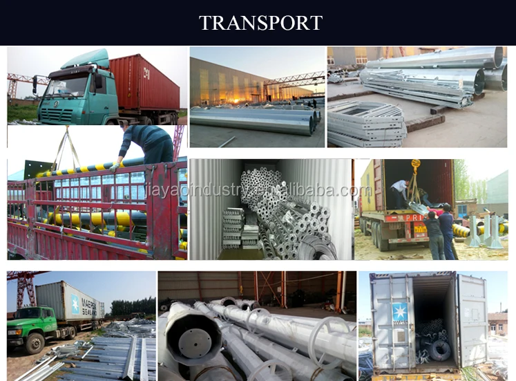 manufacturer 30m galvanized communication radio tower monopole