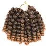 ANSWER 8'' 80g 20strands Jumpy Wand Curl Jamaican Bounce Synthetic Braiding Hair Extension Crochet Braid For Black Woman