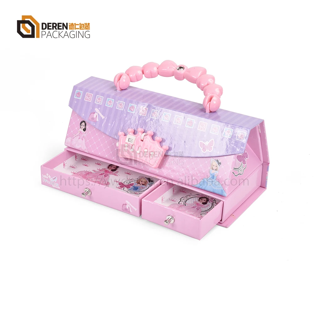 Fancy Multipurpose Password Pencil Box With Compartments And Handle For