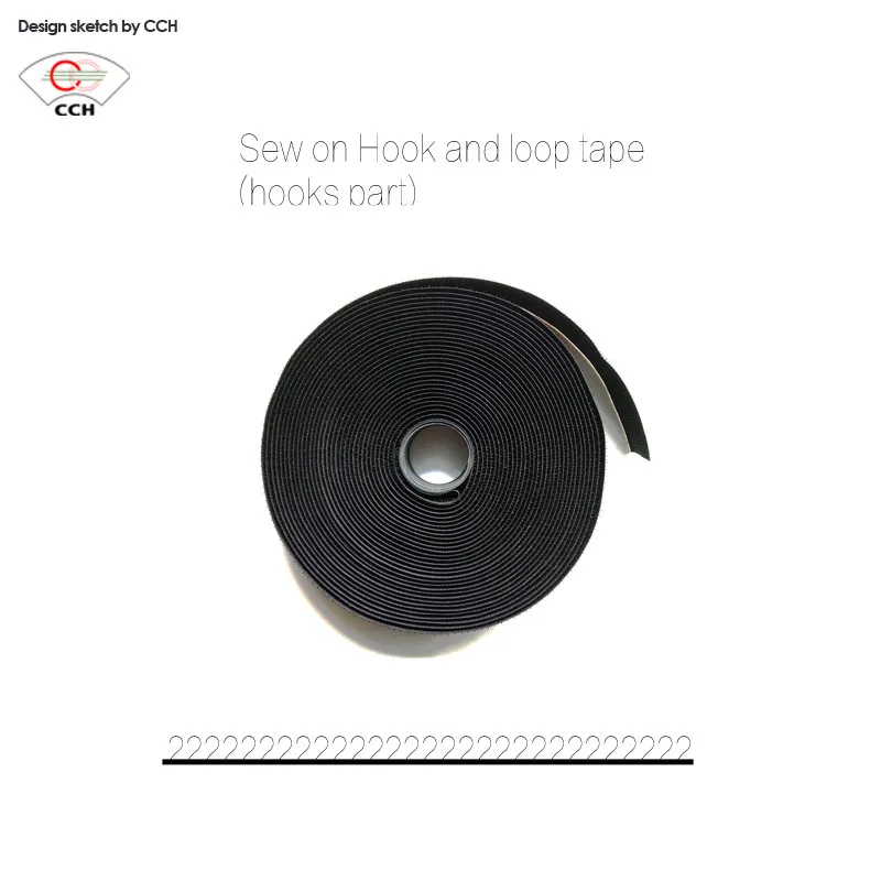 Sew On Style Hook And Loop Roll 20mm Blue Hook Loop Fasteners Strip 3/4