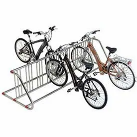 Global Industrial Grid Bike Rack, Double Sided, Powder Coated Galvanized Steel, 18-Bike Capacity