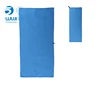 Microfiber suede square gym towel super water absorption with mesh bag