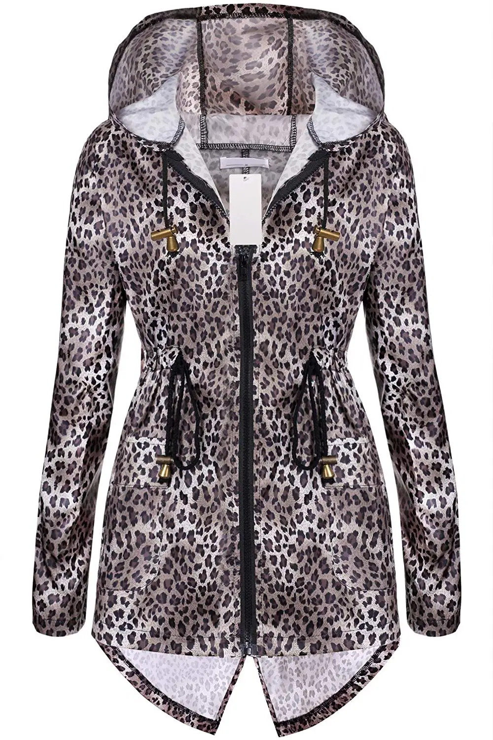 neudas Sport Jacket Women Black Trench Coat Women Long Womens rain Coat Raincoats