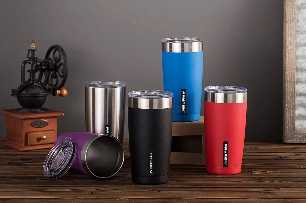 20oz Hot Sale Flip Open Lid Double Wall Commuter Bottle Stainless Steel