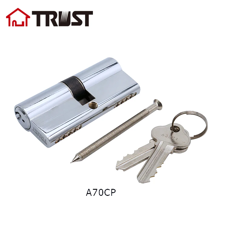 Trust A70cp Double Cylinder 70mm Brass Lock Cylinder With Keys Buy