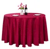 Wholesale hotel dining table cloth banquet restaurant grand round restaurant solid color wedding table cloth