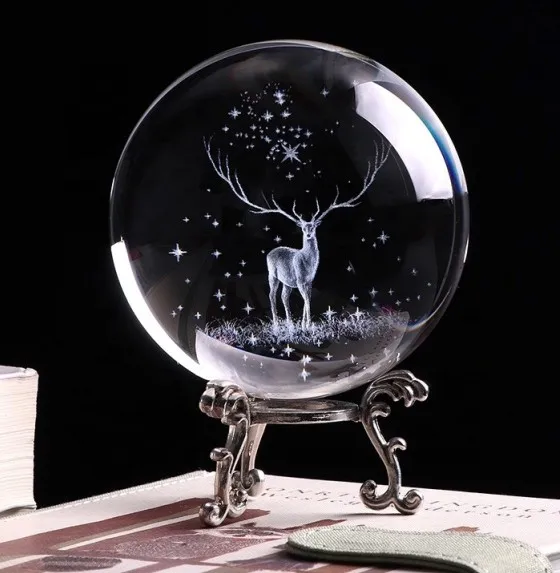 Amazon High Quality Clear Photography Crystals Balls Solid Glass Sphere