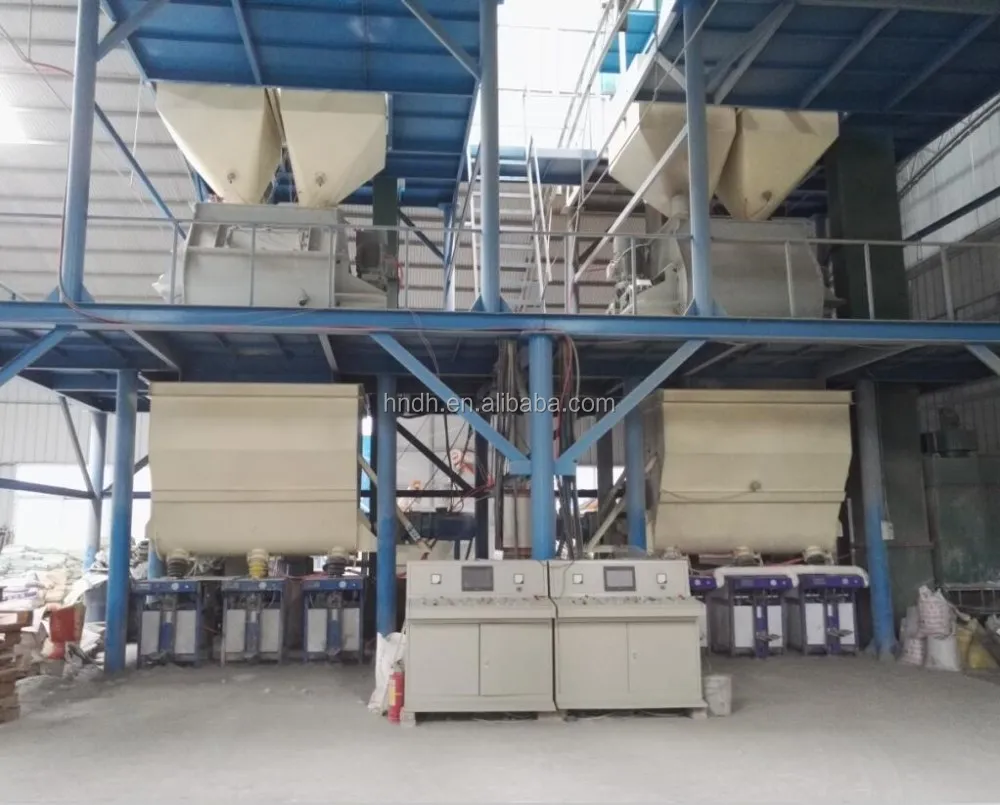 Dry Mortar Mixing Complete Production Line Blending Plant Ceramic Tile