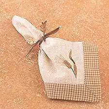 Set of 4 Pcs, Winter Wheat Napkin Ring