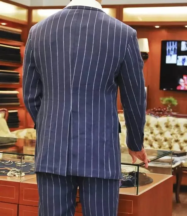 2017 Top Quality Full Canvas Suit For Men Bespoke Handmade Suit With