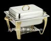 gold-plated lid can be turned upside down buffet