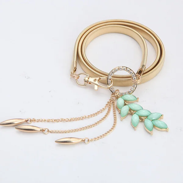 rose gold chain belts