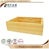 BSCI &FSC handmade hinged personalized cheap pine wood box without lid