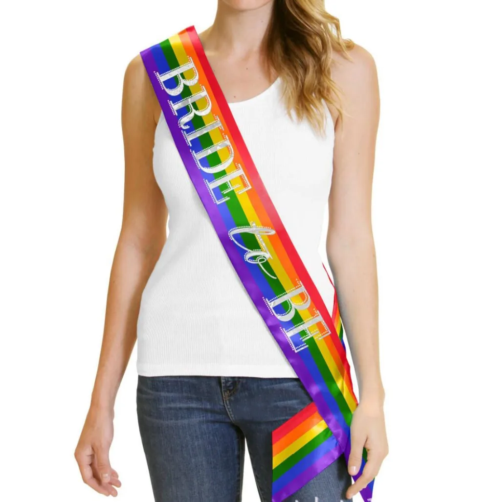 bridal shower bachelorette party satin bride to be sash