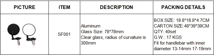 Cheap Universal Motorcycle Rear View Side Mirror Black Bar End Mirrors