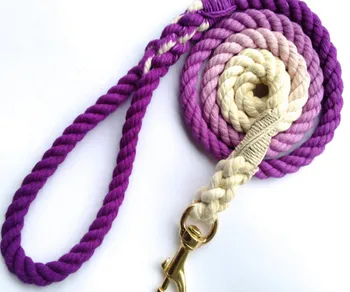 braided rope dog leash