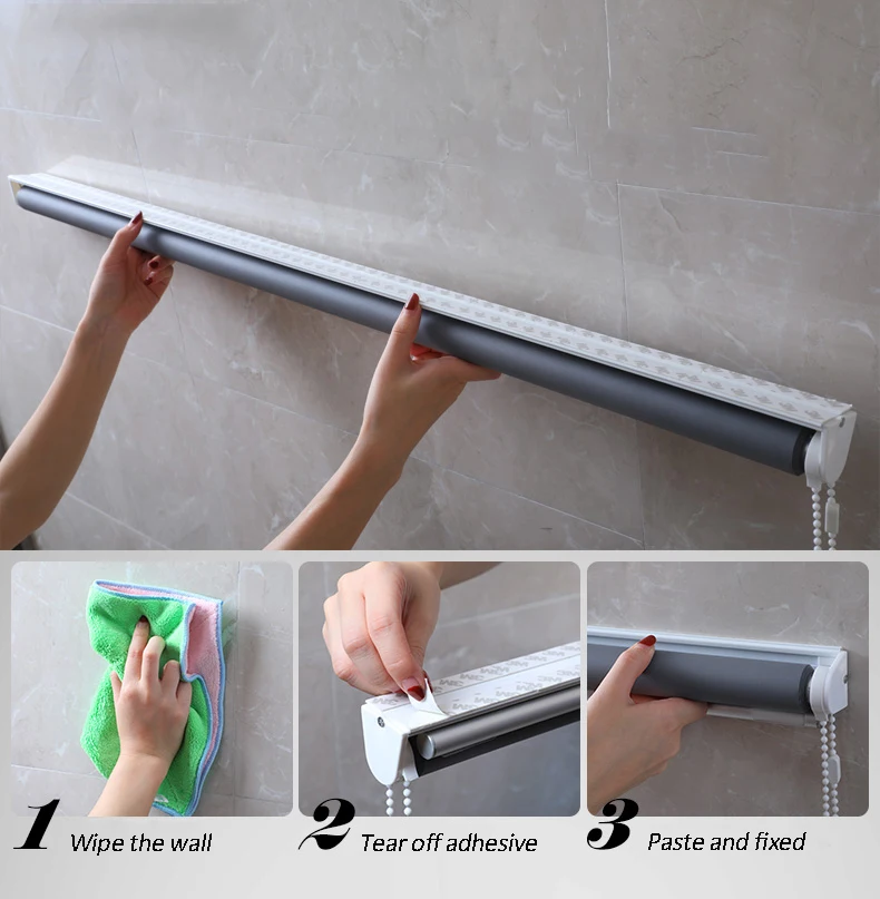 Easy Fix Blackout Temporary Blinds Without Drilling - Buy Temporary ...