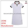 sports/casual 100% cotton print collar t shirt white for girl