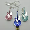 Guitar shape Jewelry usb stick musical instrumental electronic organ pendrive memory stick for school