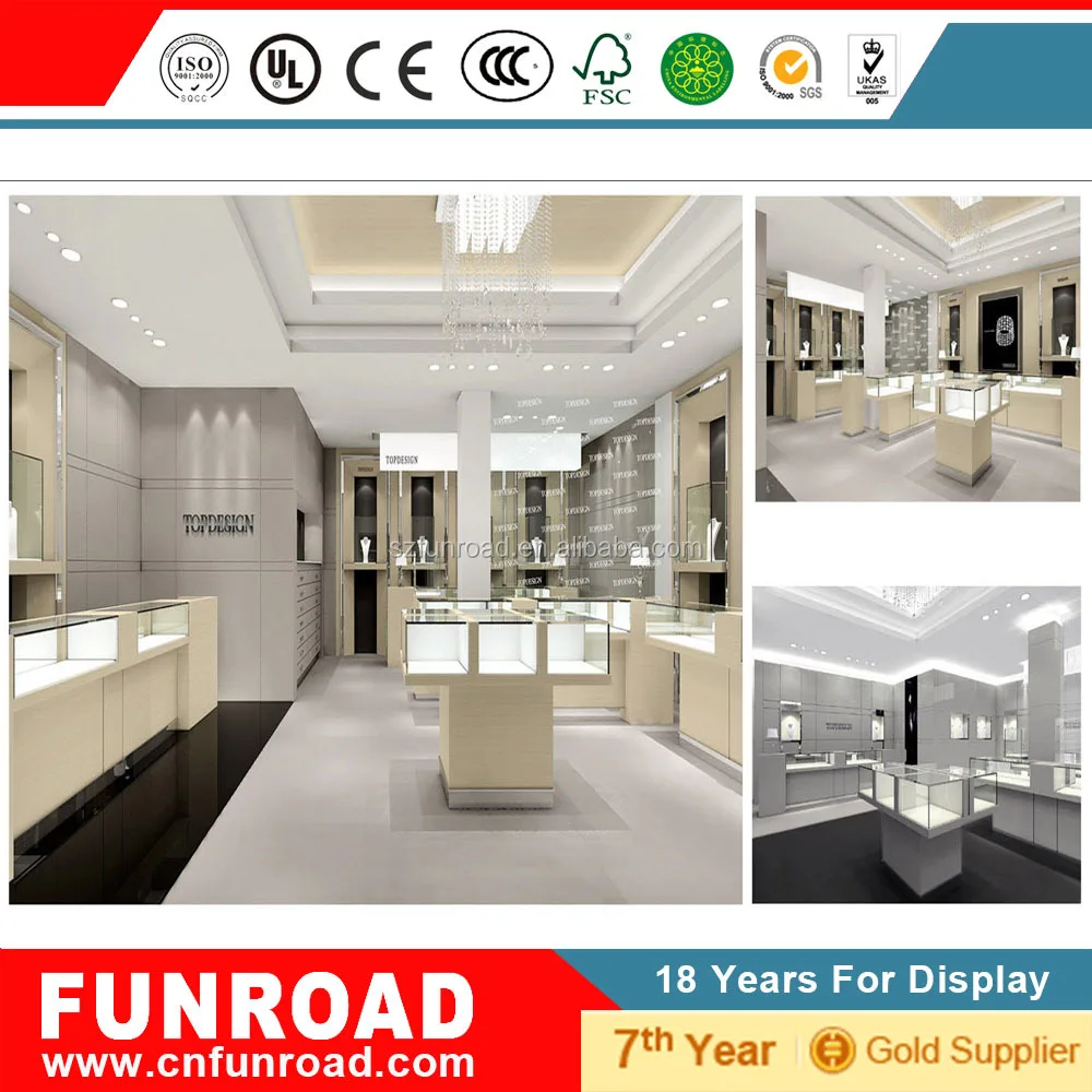 Jewelry Display Fixture And Fittings / Jewellery Shop Furniture Design