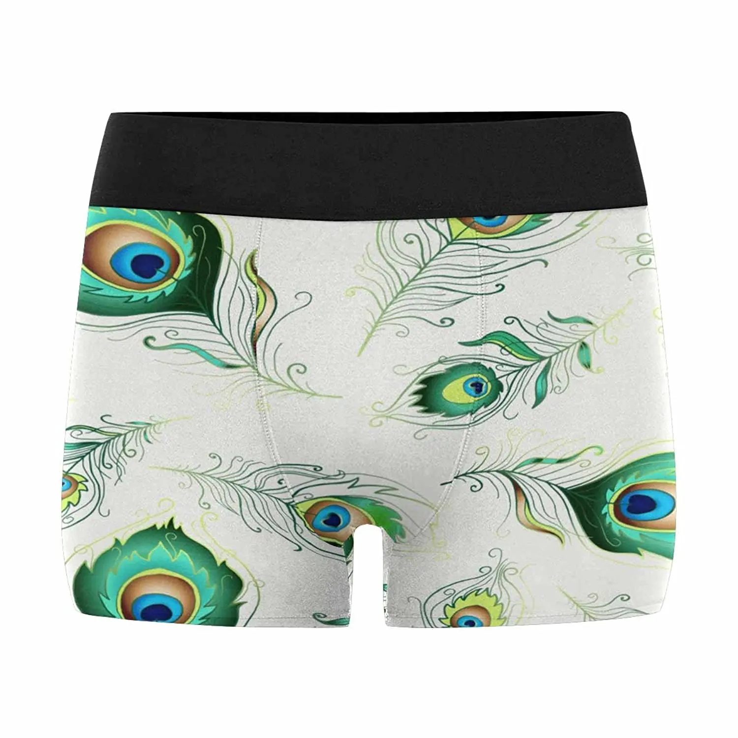 INTERESTPRINT Mens Boxer Briefs Feathers and Lines XS-3XL