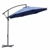 Outdoor 10ft offset cantilever garden steel frame patio hanging umbrella with cross base