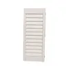 white PVC material swing shutter/louver window in new classic style smooth opening and closing
