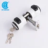 2018 Furniture hardware door knob glass door lock with key