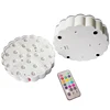 Novelty Lighting rechargeable Led light crystal vase base with 20 keys remote controller