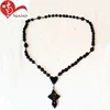 Custom saint pope image rosario holy Christian church wood necklace